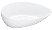 Wavy salad bowl oval