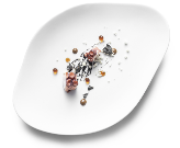 Ovale Welle Flach Matt 26 cm