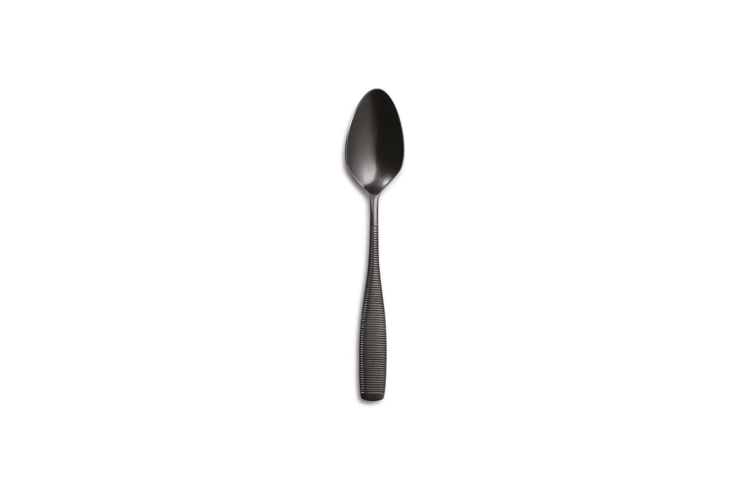 Fleur De Lys Vintage Black Dessert Spoon