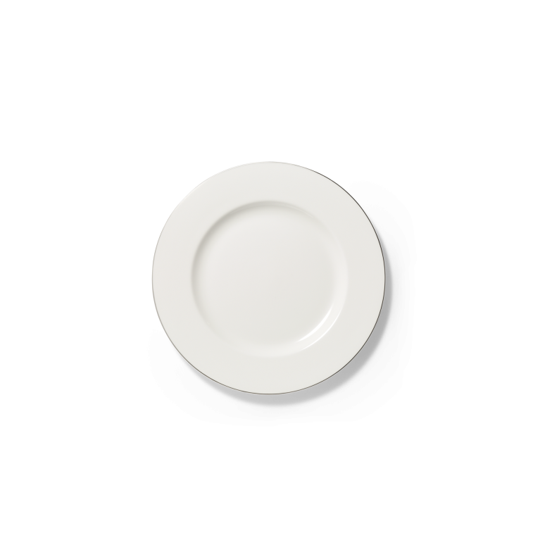 Assiette à pain avec bord en platine (16cm)