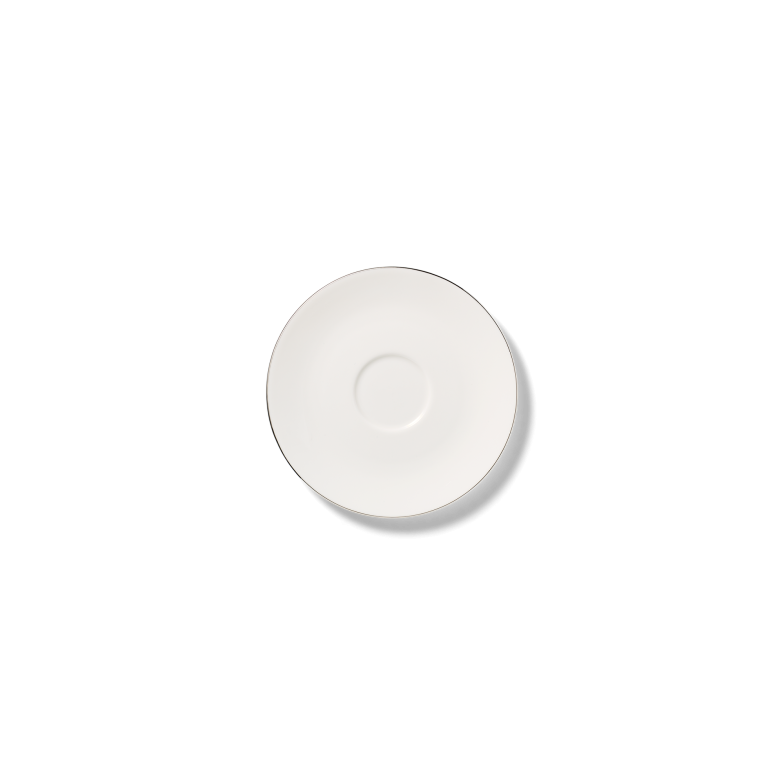 Espresso-Untertasse mit Platinrand (11,3 cm; 0,11 l)