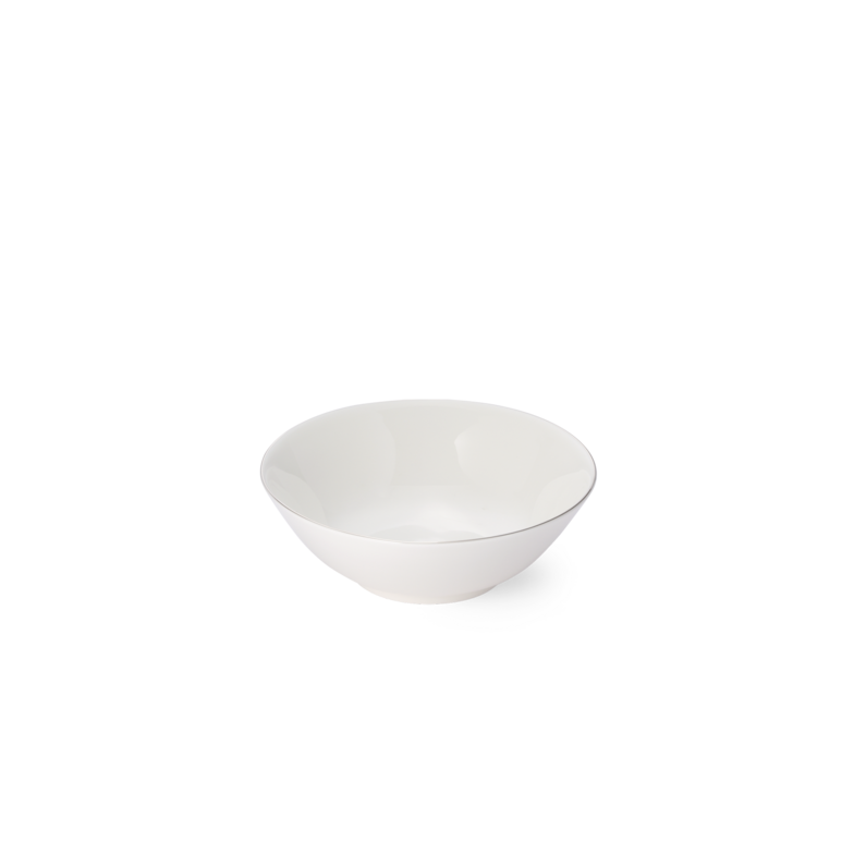 Bol à dessert avec bord en platine (16 cm; 0,4 l)
