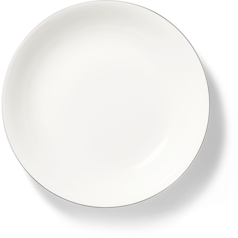 Salatschüssel mit Platinrand (19cm; 0,4l)
