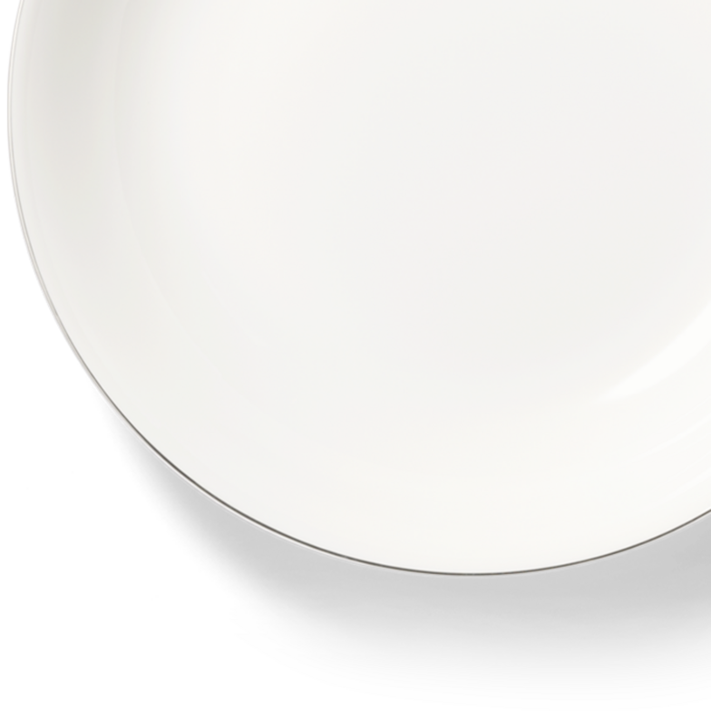 Salatschüssel mit Platinrand (19cm; 0,4l)