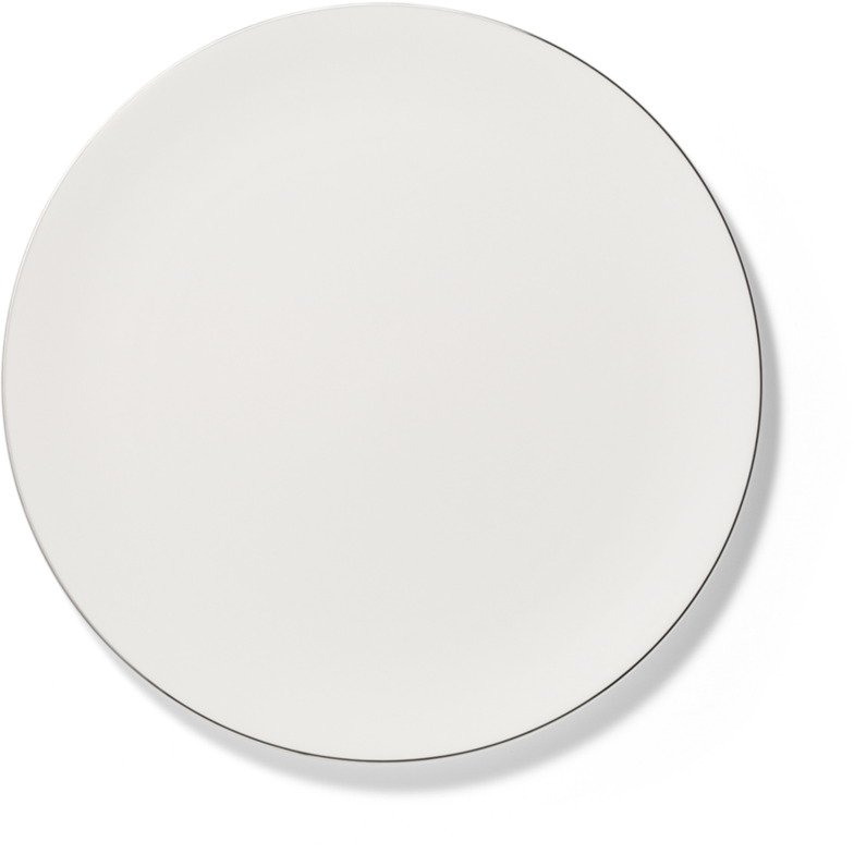 Brotteller mit Platinrand (16cm)
