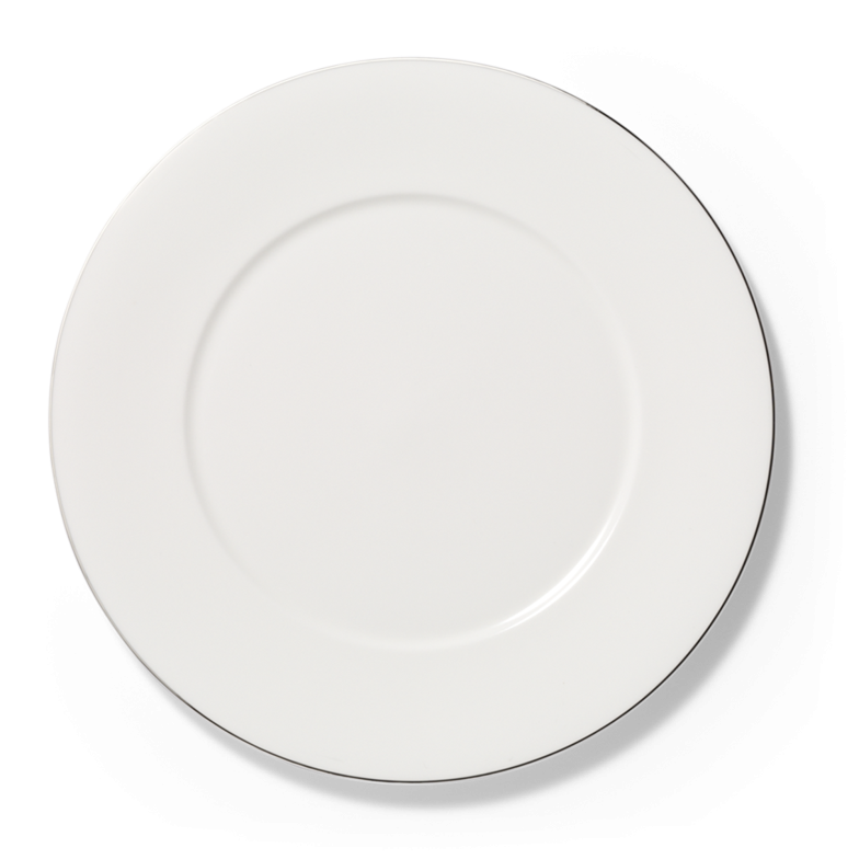 Brotteller mit Platinrand (17cm)