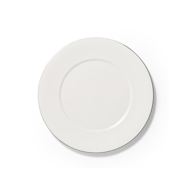Dessertteller mit Platinrand (24cm)