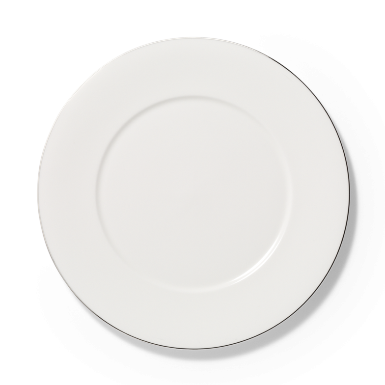 Assiette de présentation bord en platine (32 cm)