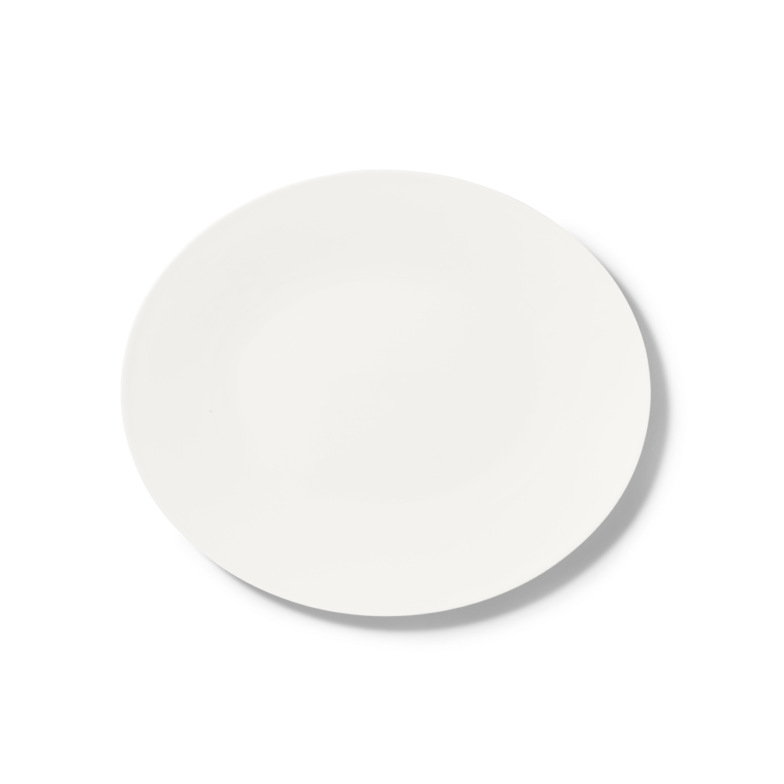Ovale Platte Weiß (28cm)