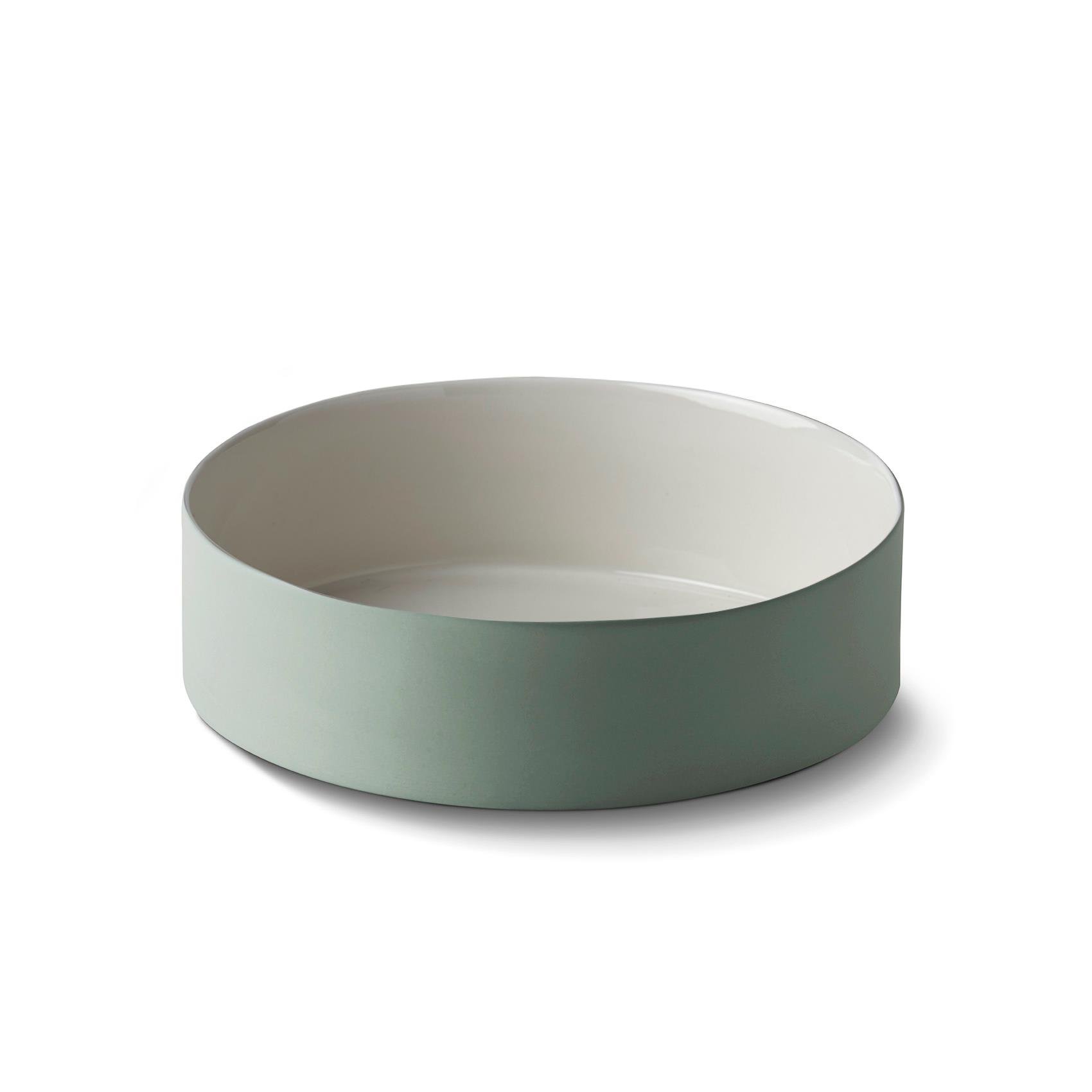 Cylinder Salad Bowl Double Colour Ivory