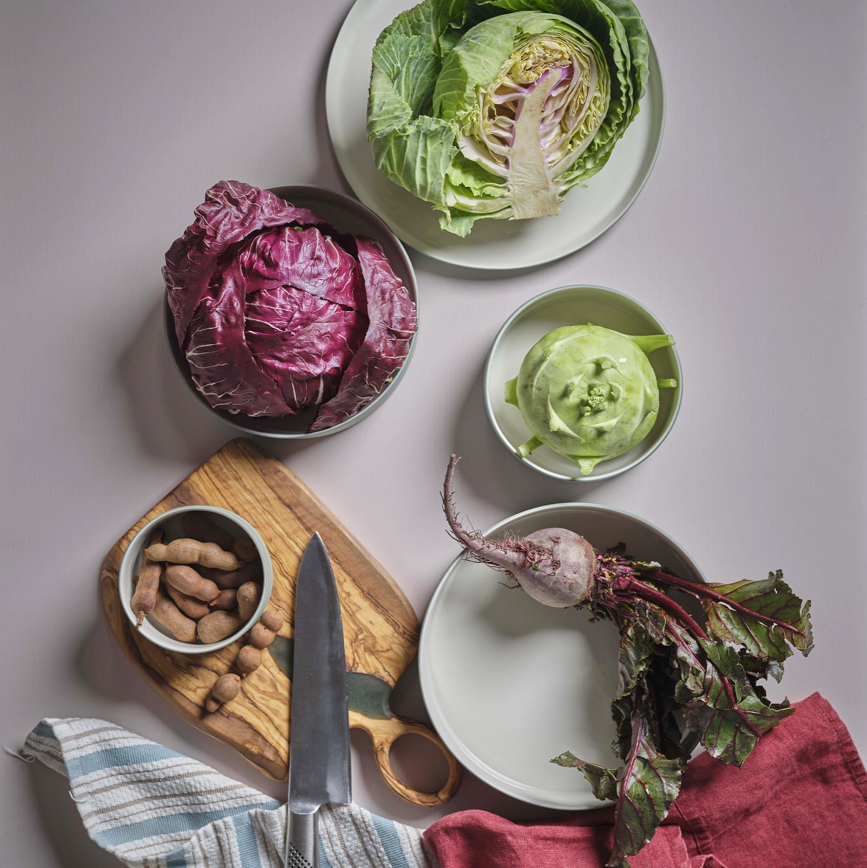 Cylinder Salad Bowl Double Colour Ivory