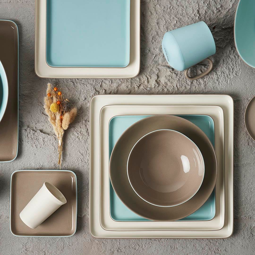 Round Soup Bowl Double Colour