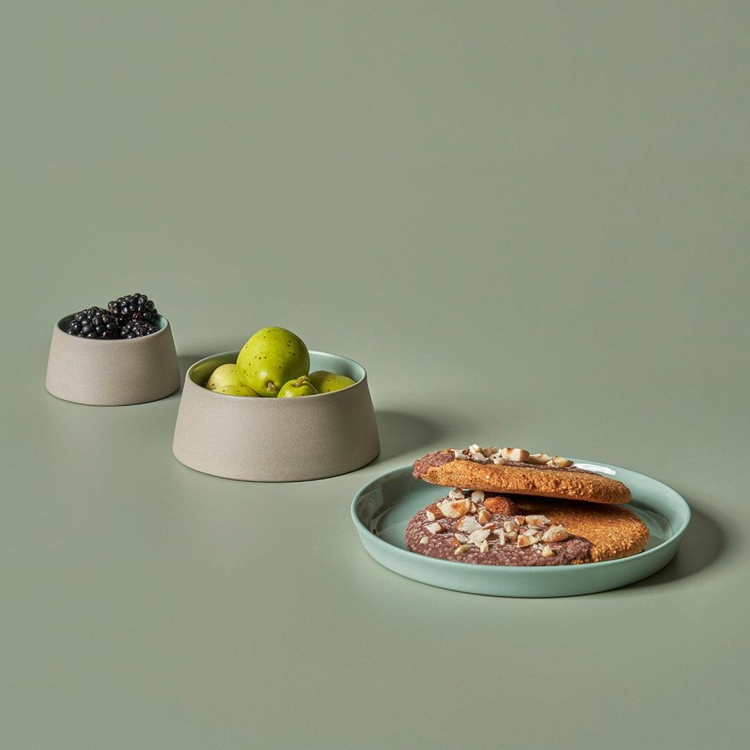 Runde Brotplatte Einzelfarbe