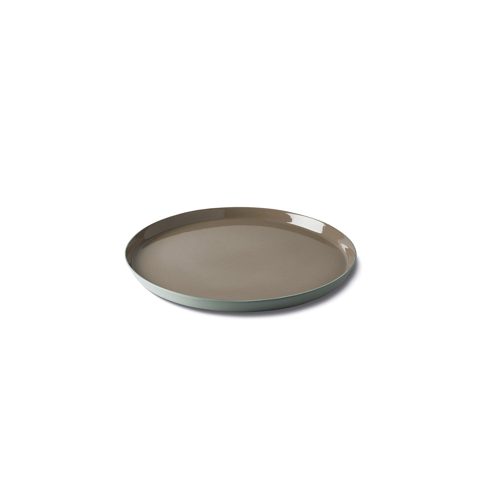 Round Dessert Plate Aqua & Rock