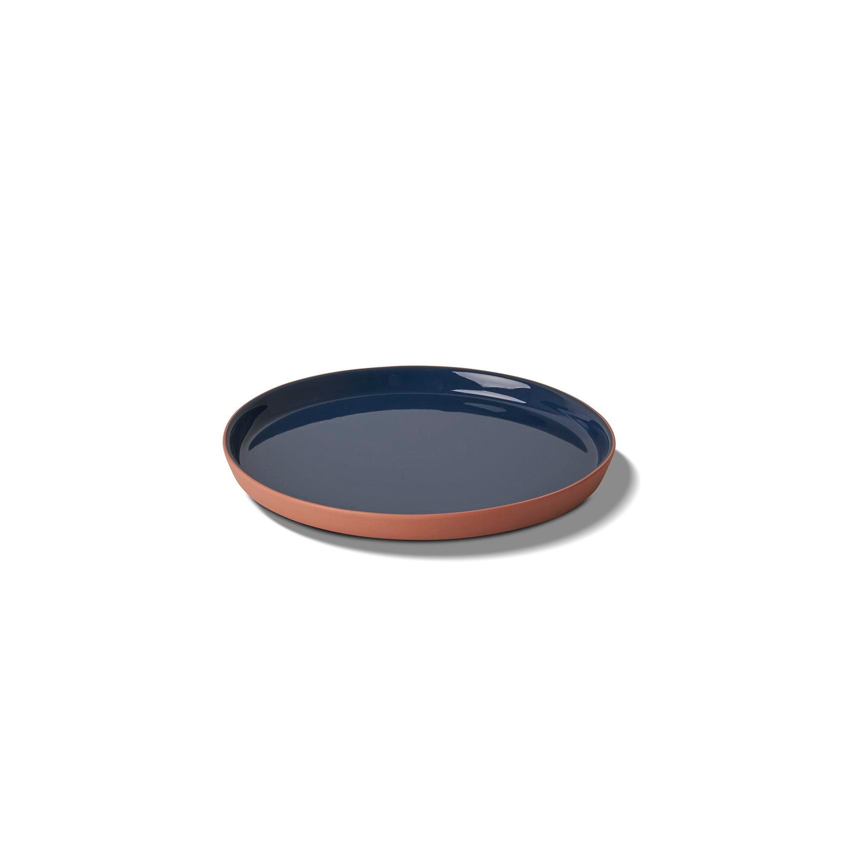 Round Dessert Plate Aqua & Rock