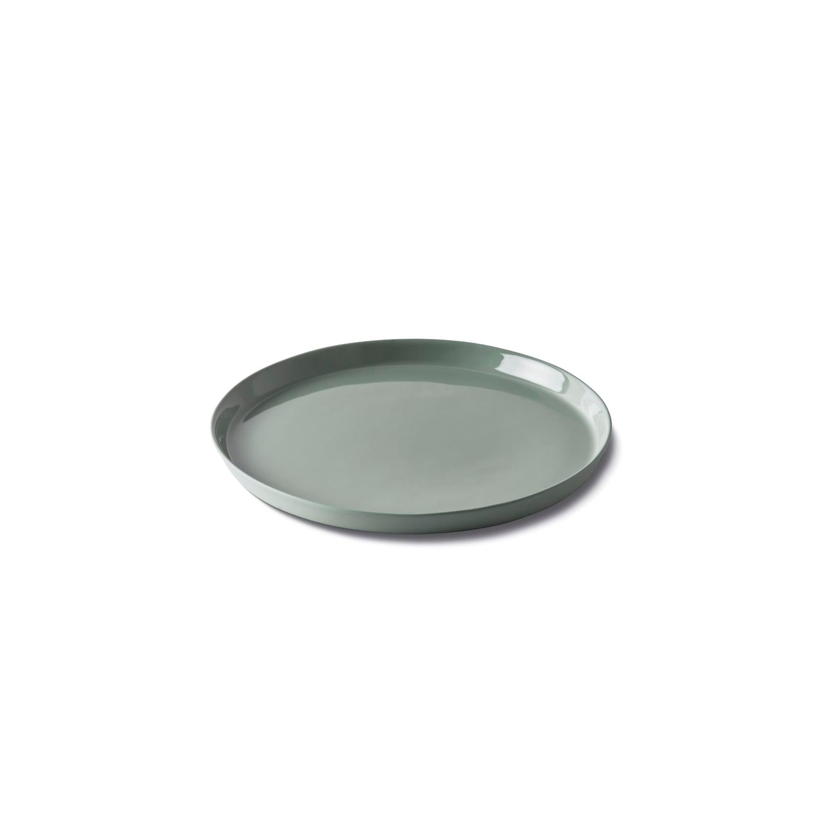 Round Dessert Plate Single Colour Aqua