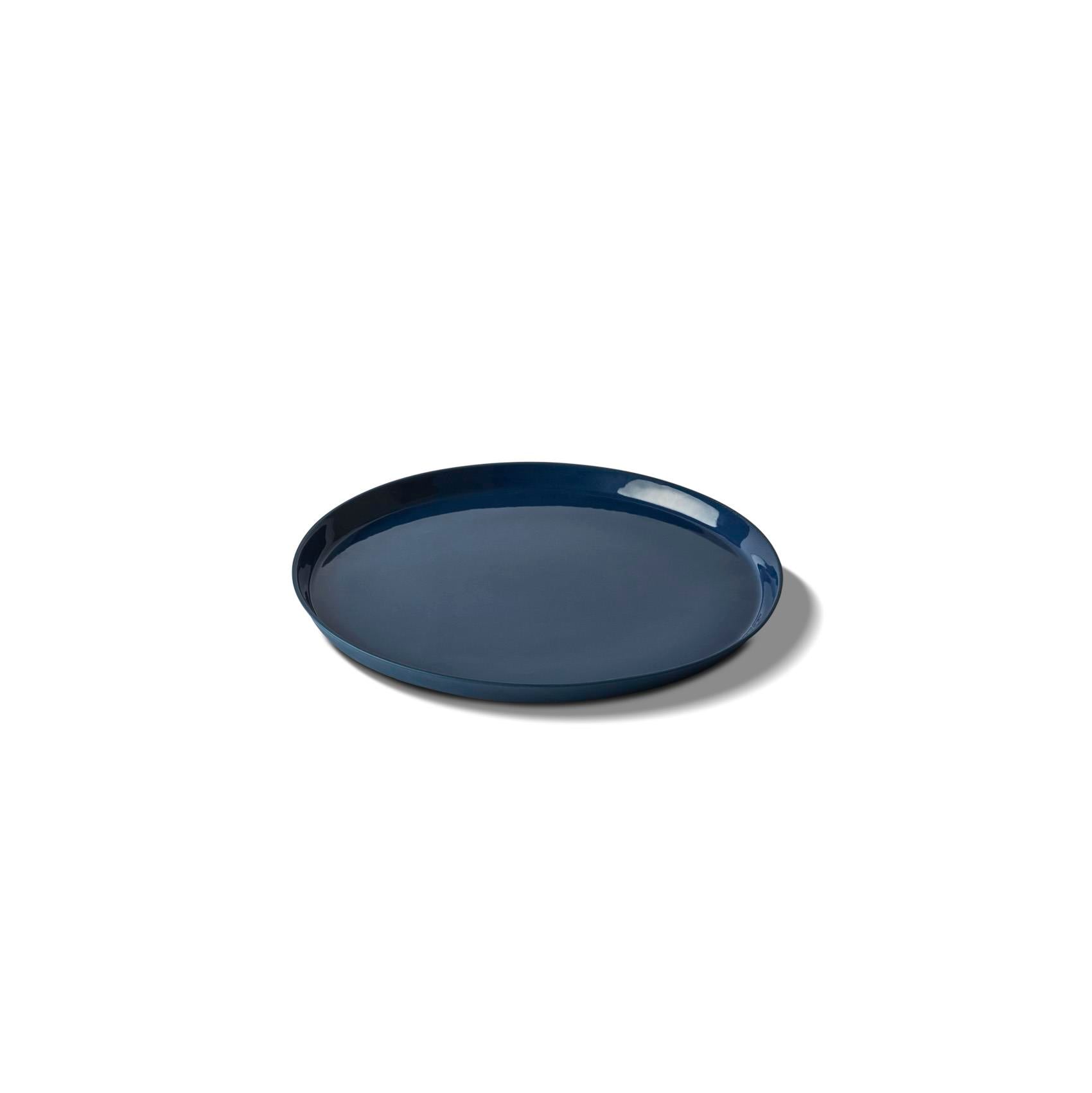 Round Dessert Plate Single Colour Aqua