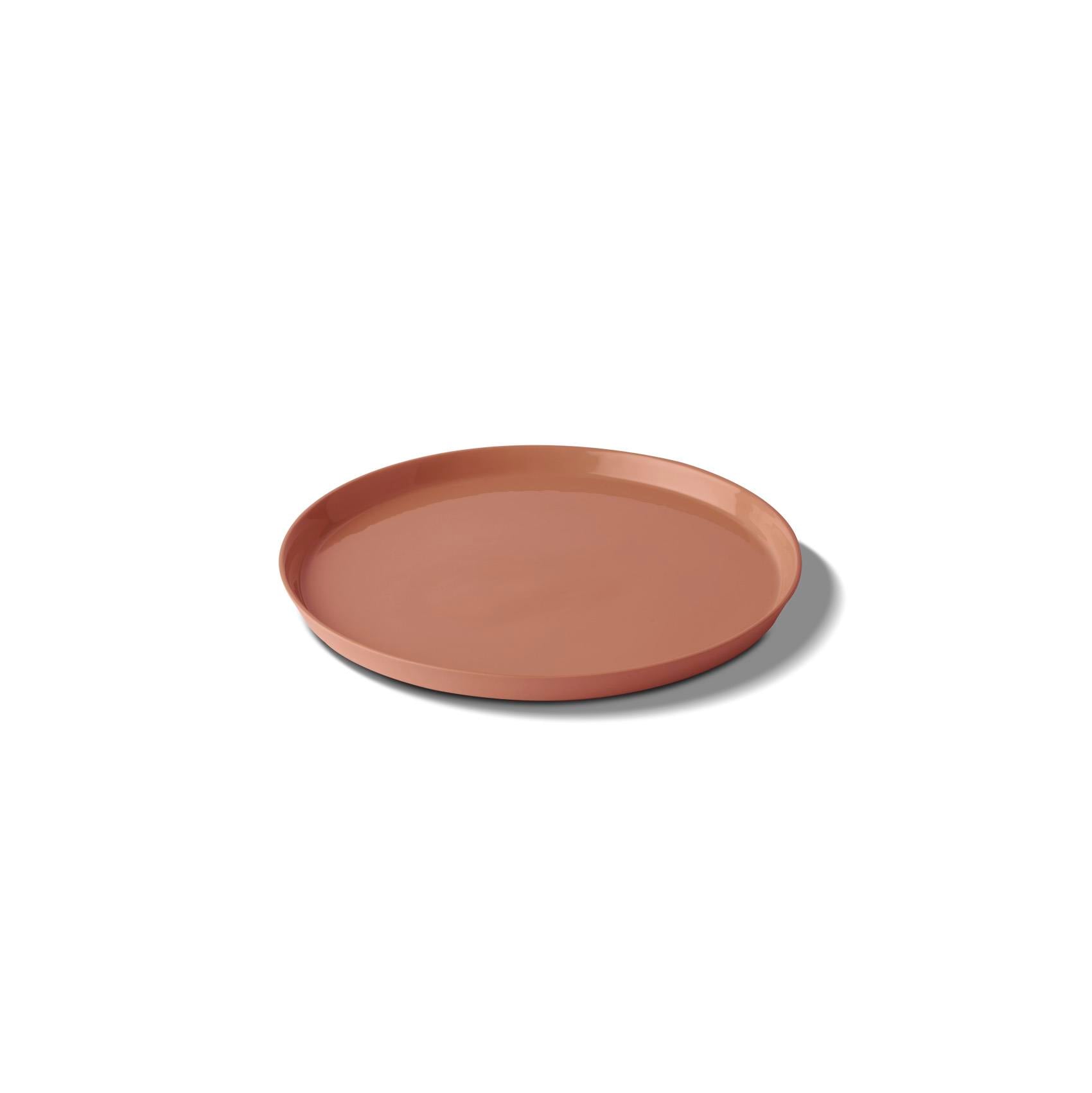 Round Dessert Plate Single Colour Aqua