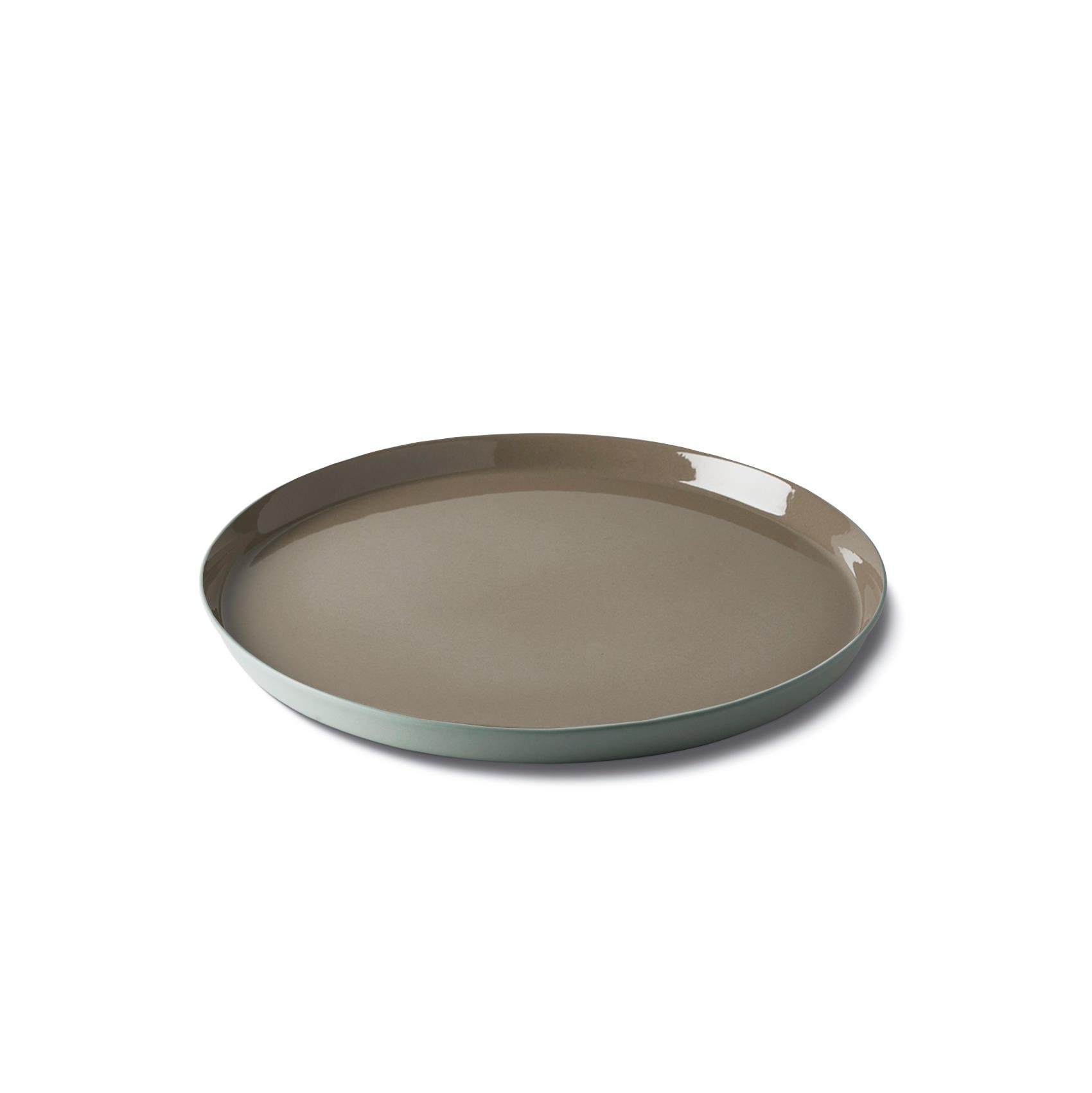 Round Starter Plate Double Colour Ivory