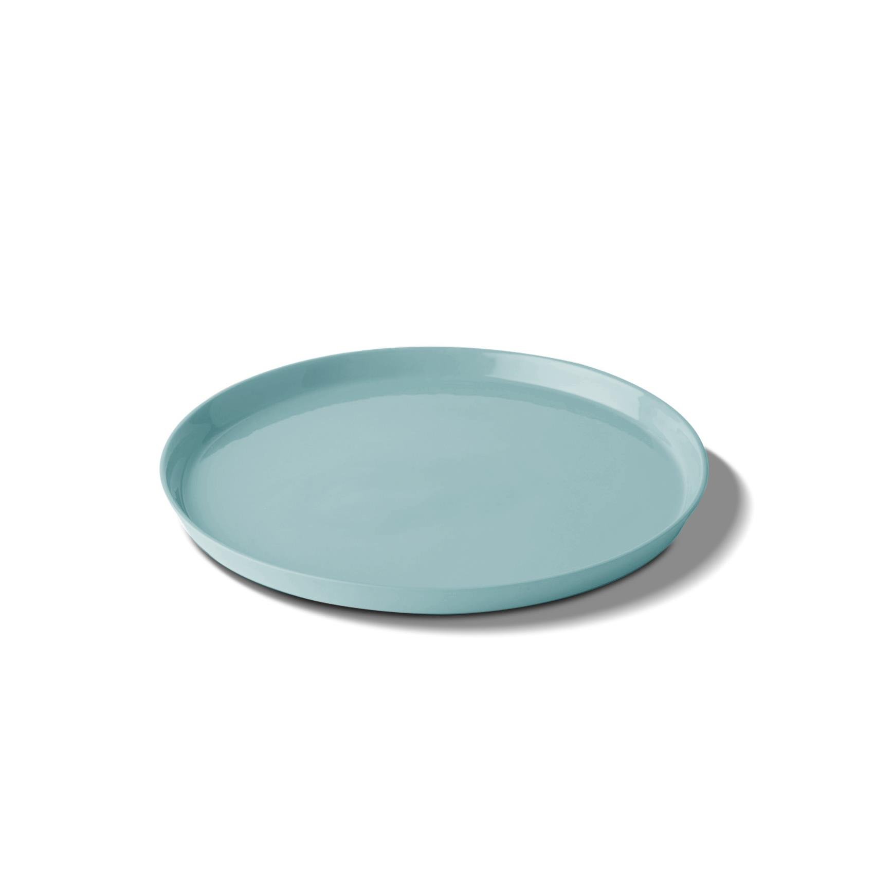 Round Starter Plate Single Colour Aqua
