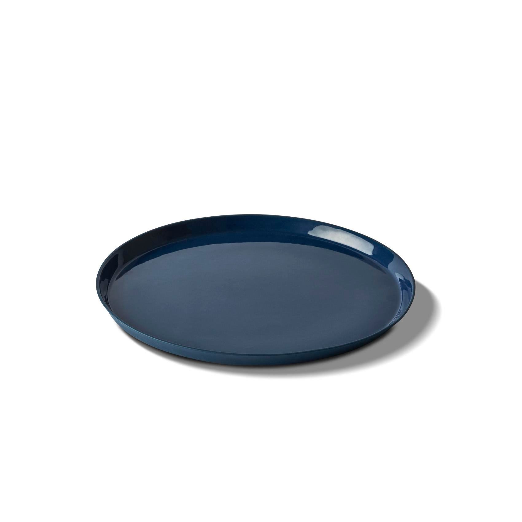 Round Starter Plate Single Colour Aqua