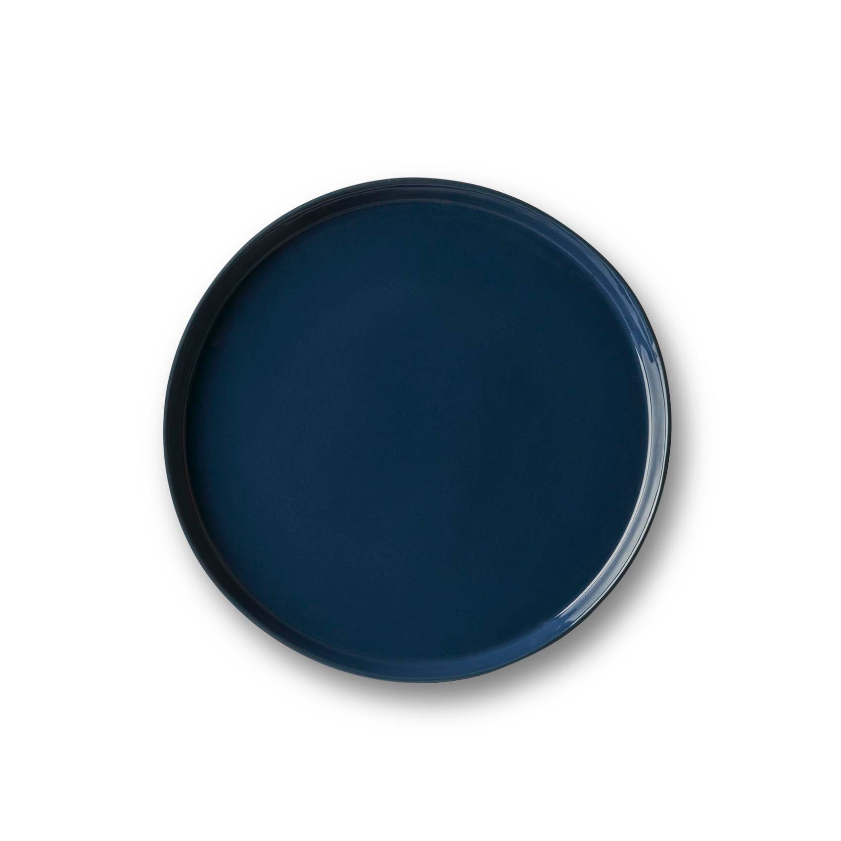 Round Starter Plate Single Colour Aqua