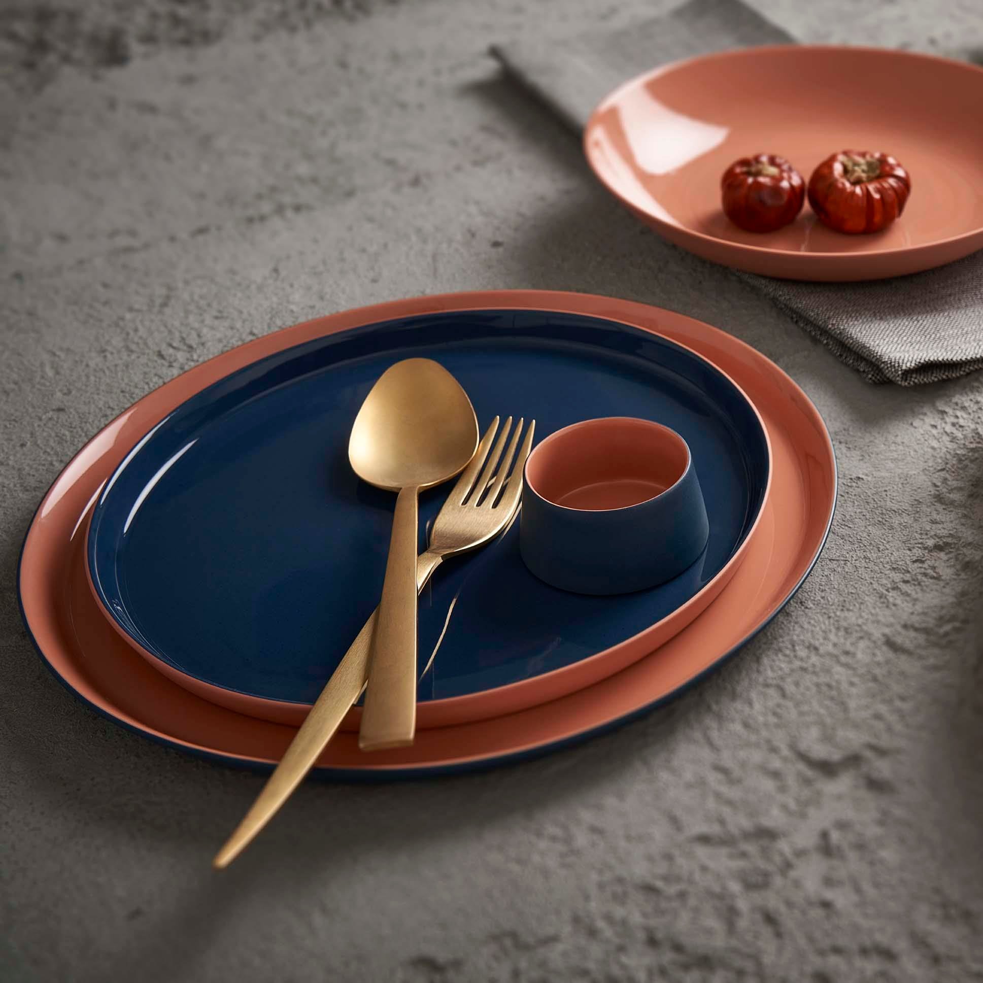 Round Dinner Plate Double Colour