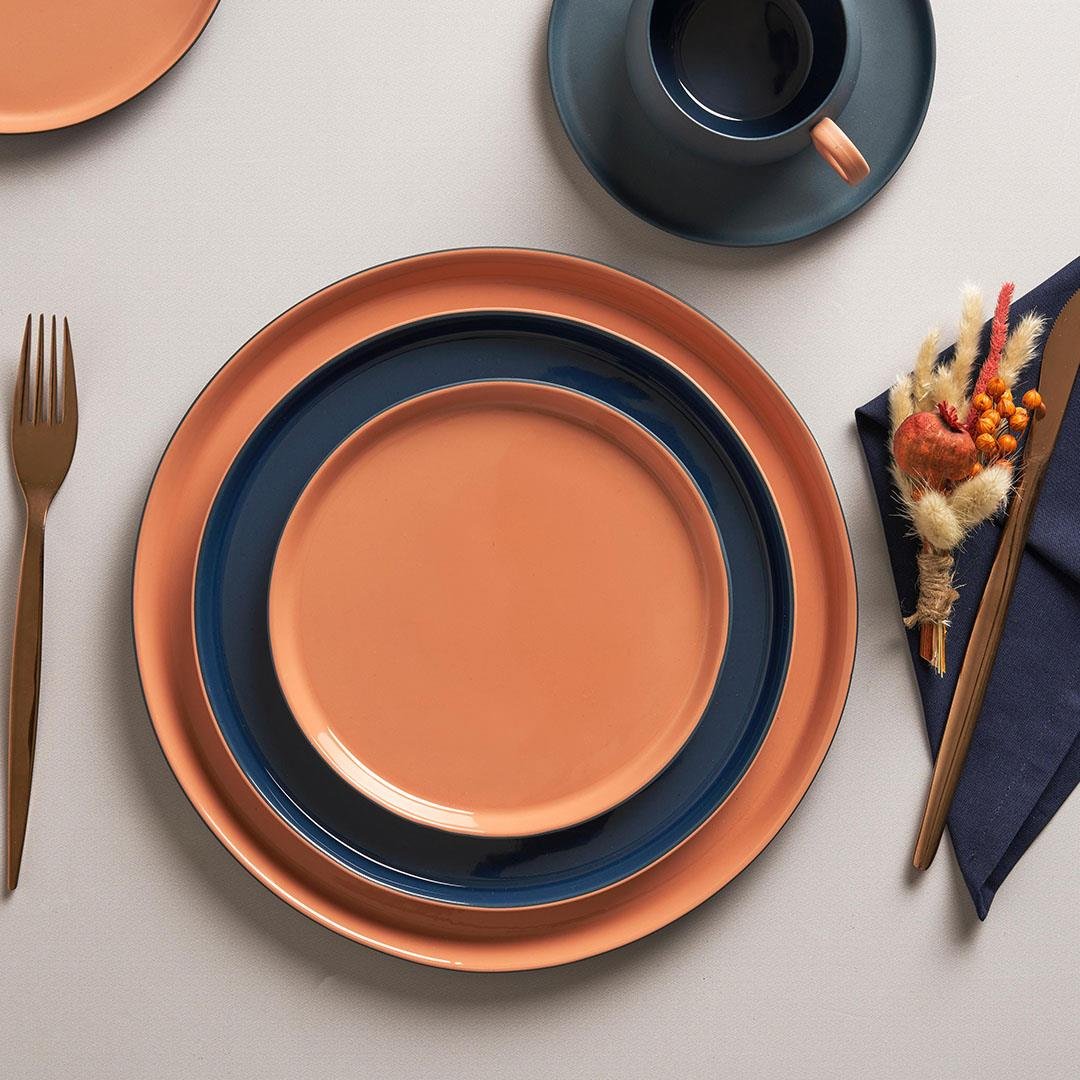Round Dinner Plate Double Colour