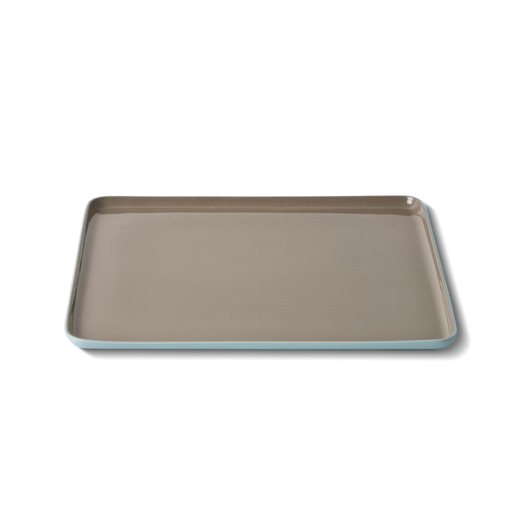 Assiette de Service Carrée Double Couleur