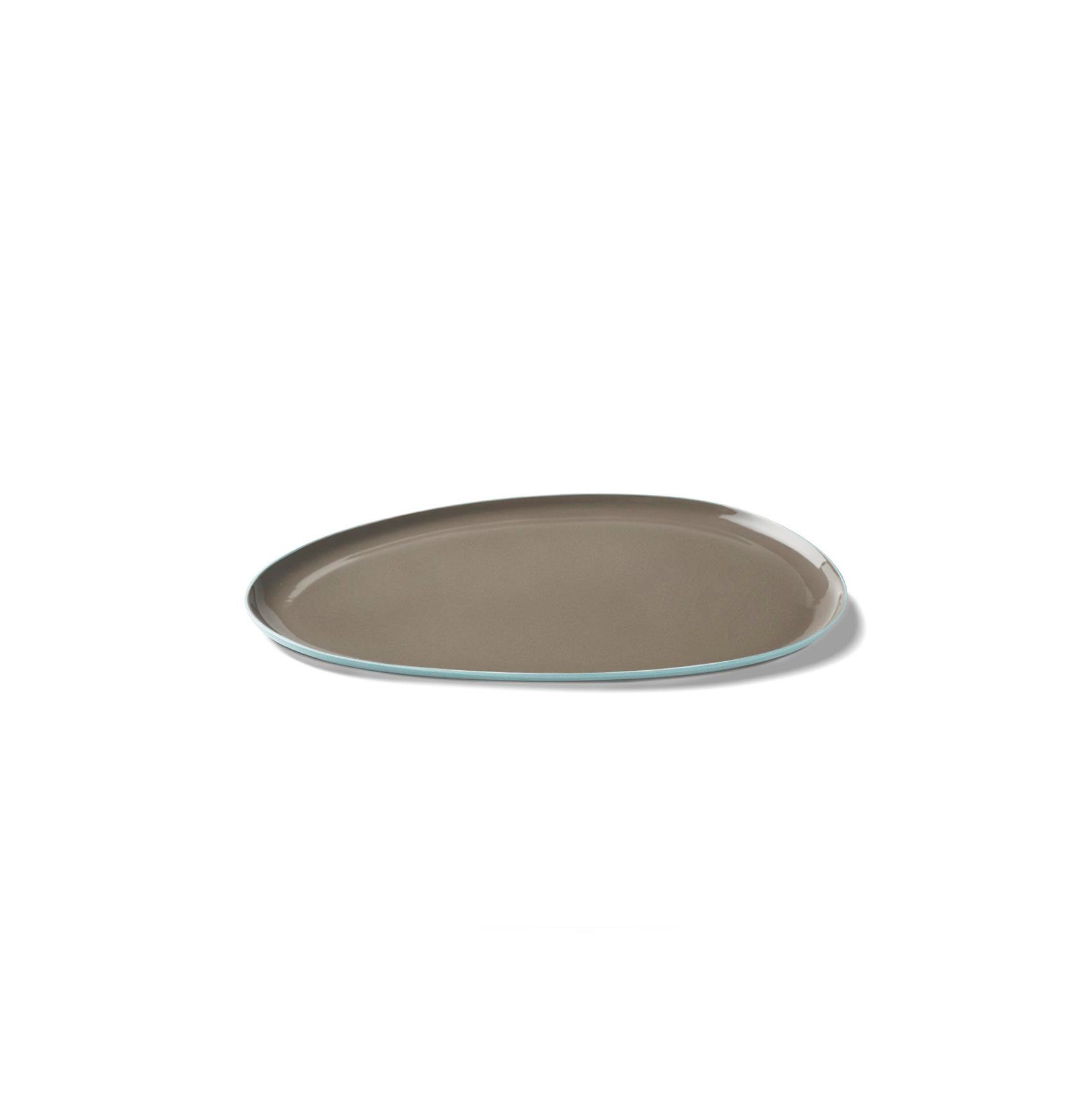 Amorf Pastateller Doppel Farbe Aqua & Fels