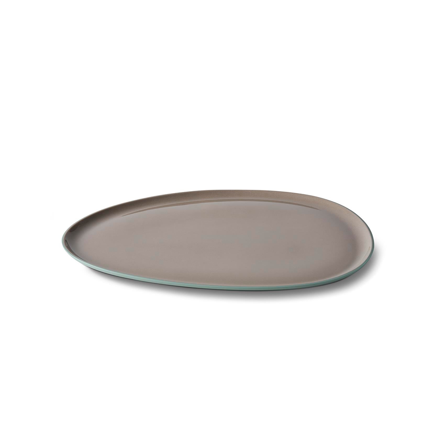 Stone Starter Plate Double Colour Aqua & Rock