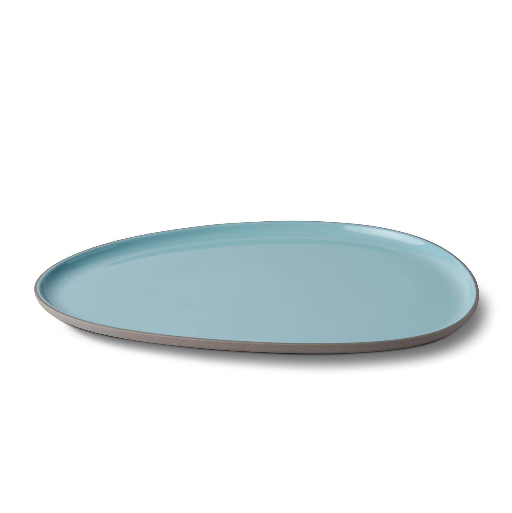Stone Dinner Plate Double Colour Ocean & Coral