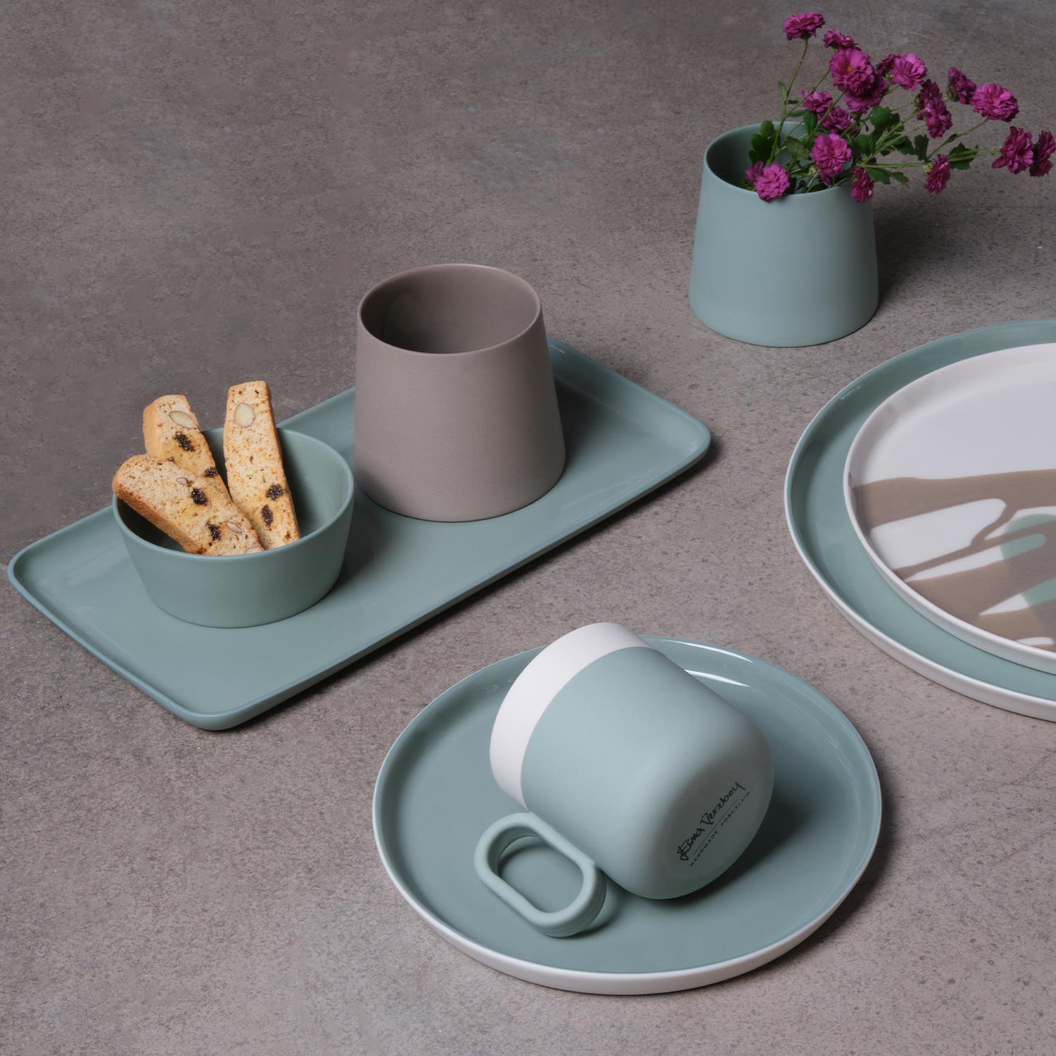 Tube Conic Wide Large Bowl Single Colour