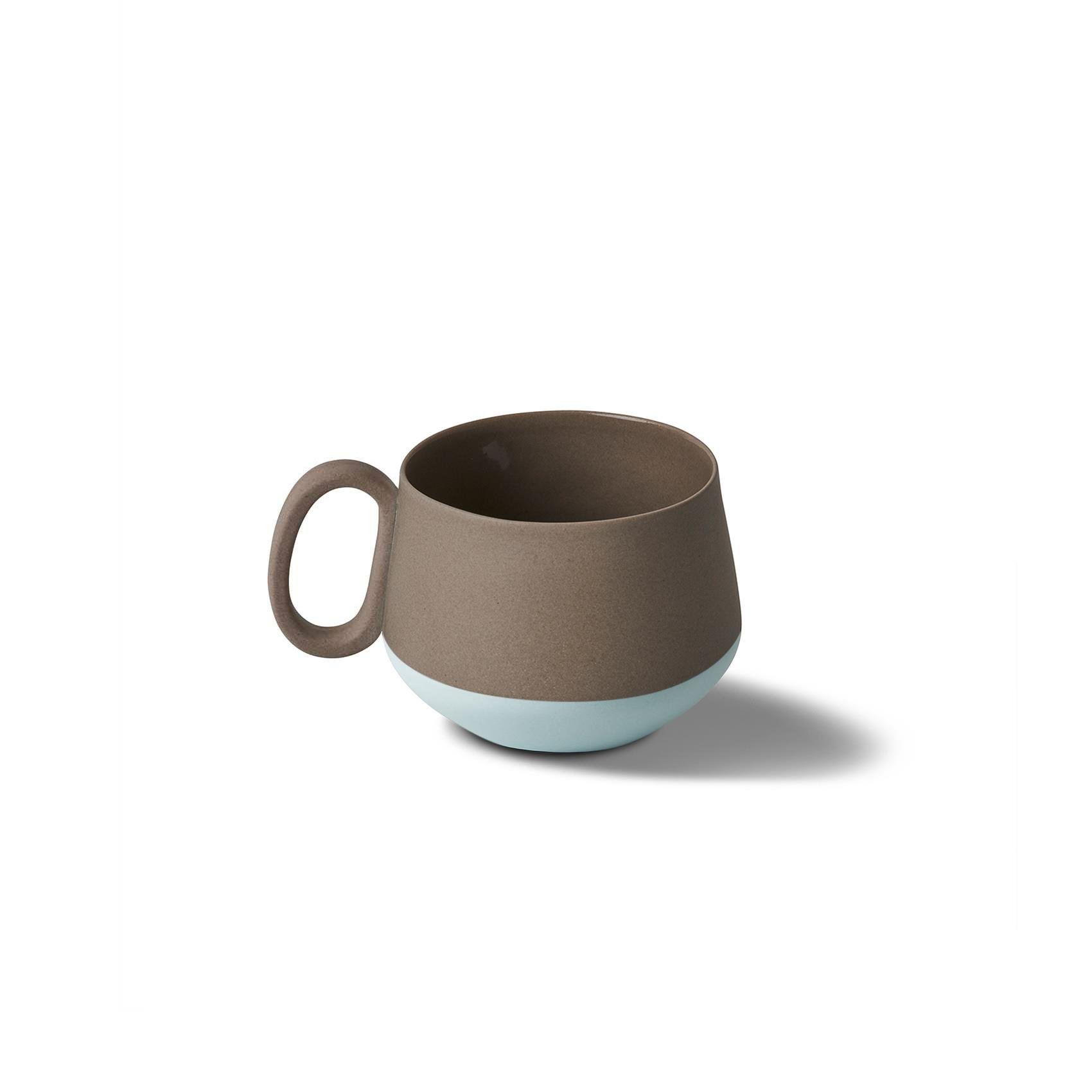 Tube Espresso Cup Double Colour Ivory & Black