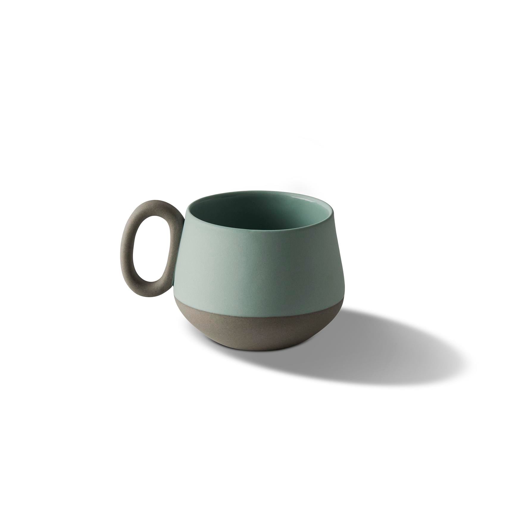 Tube Espresso Cup Double Colour Ivory & Black
