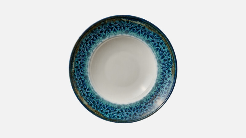 Assiette creuse ronde avec bord 27,5 cm