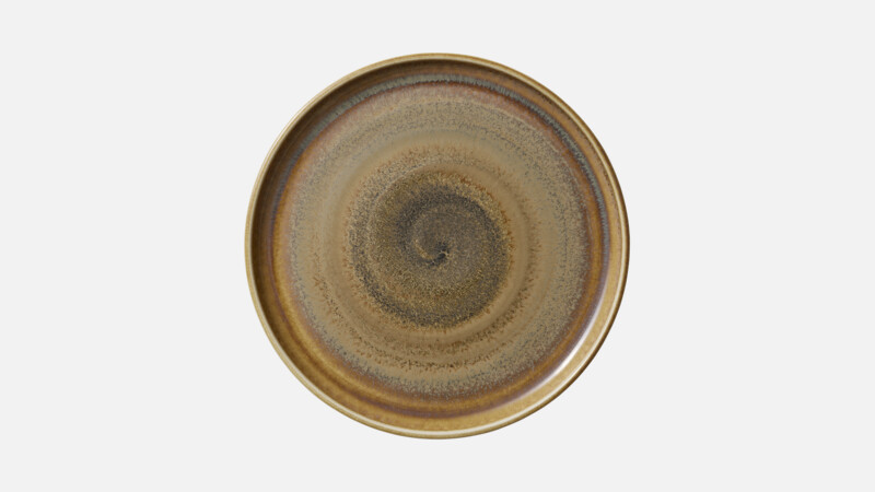 Assiette ronde plate bord haut 26,7 cm