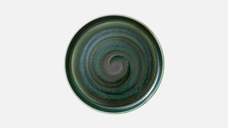 Assiette ronde plate à bord haut 26,7 cm