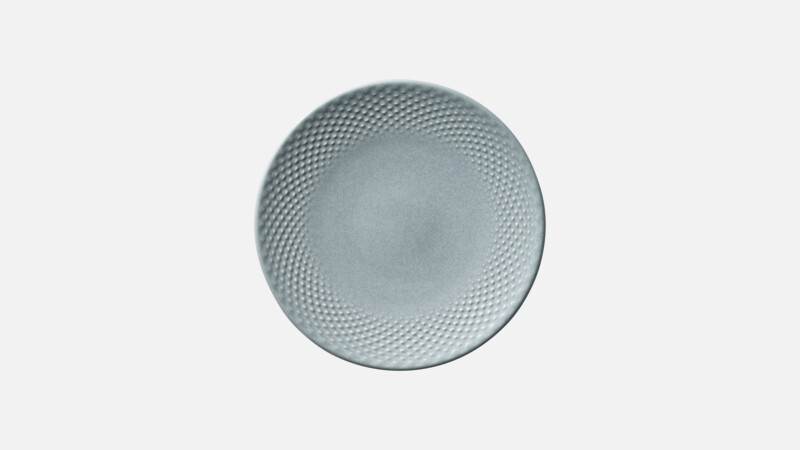 Assiette plate ronde coupe embossée 17 cm