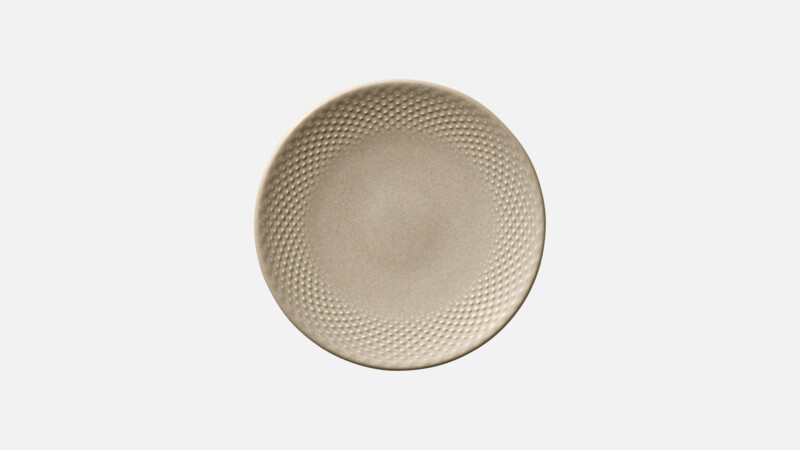 Assiette plate ronde coupe avec relief 17 cm