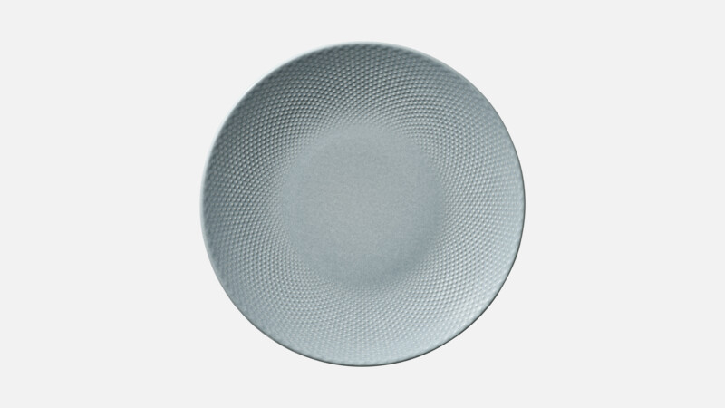 Assiette plate ronde coupe embossée 28 cm