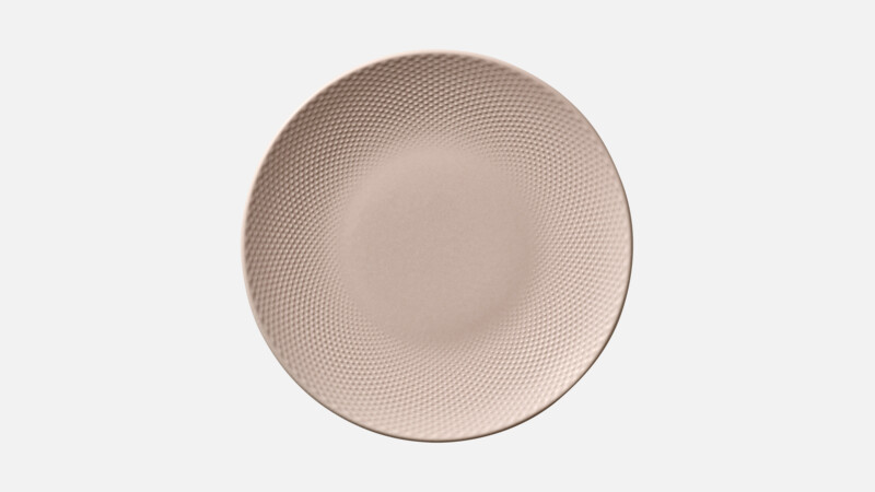 Assiette plate ronde coupe relief 28 cm
