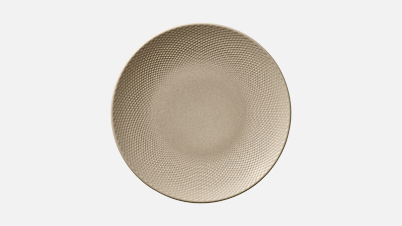 Plate flat round coupe embossed 28 cm