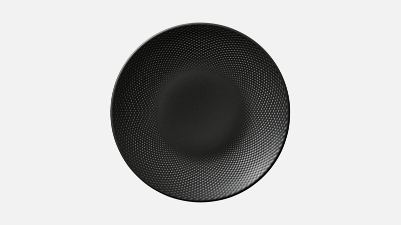 Assiette plate ronde coupe embossée 28 cm