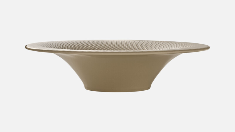 Plate deep round coupe embossed 27 cm