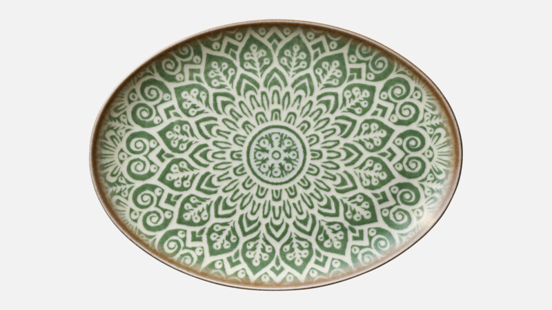 Platter oval coupe