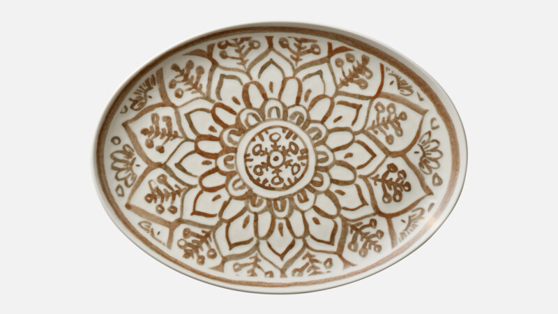 Platter oval coupe