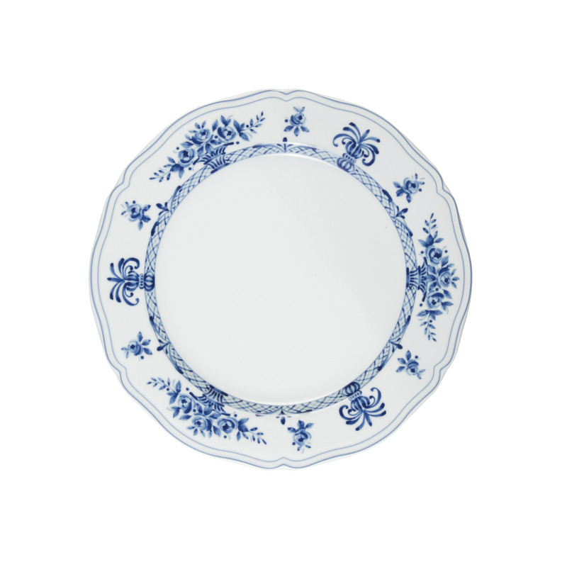 Anthiross Wit En Blauw Design Broodbord Ø 17,5 cm