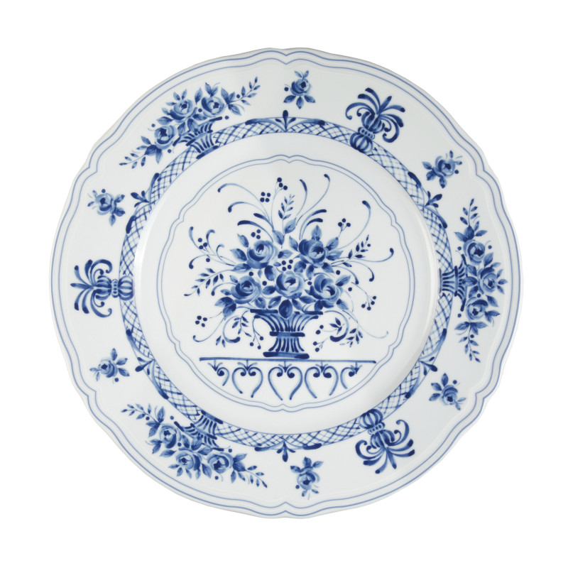 Anthiros Wit en Blauw Design Oplaadbord Ø cm 32