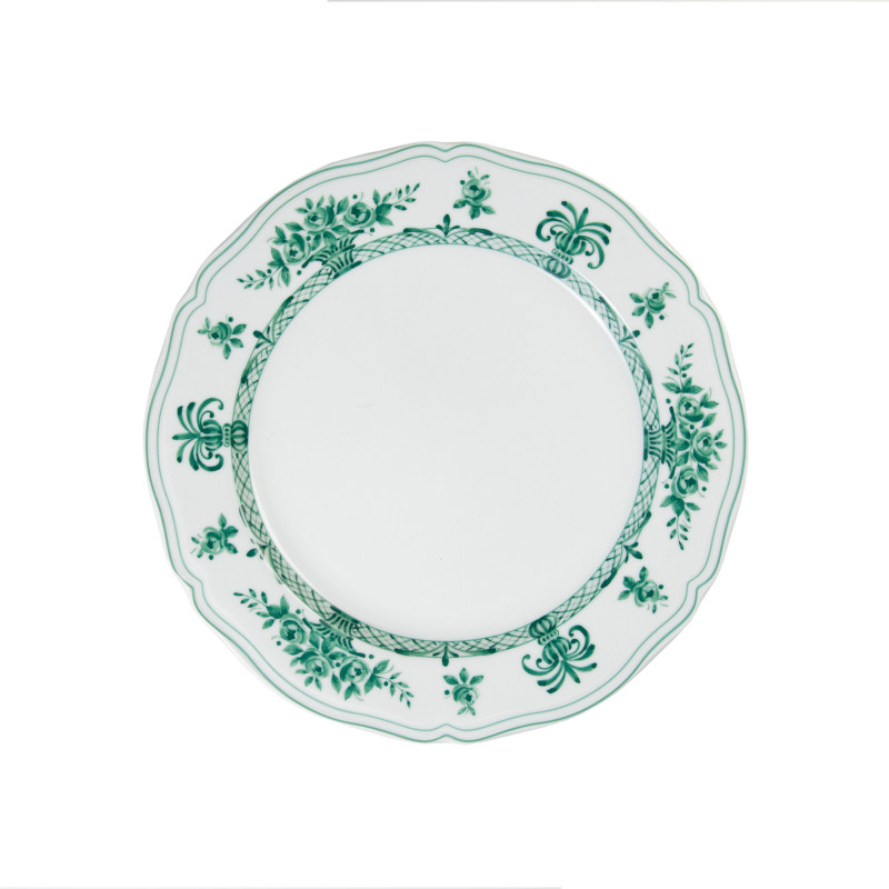 Anthiross Wit en Groen Design Brood Bord Ø 17,5 cm